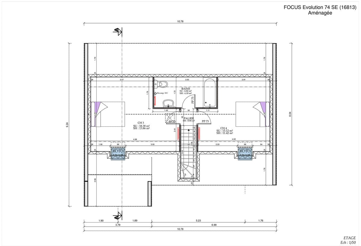 Plan Étage Hestia Evo City