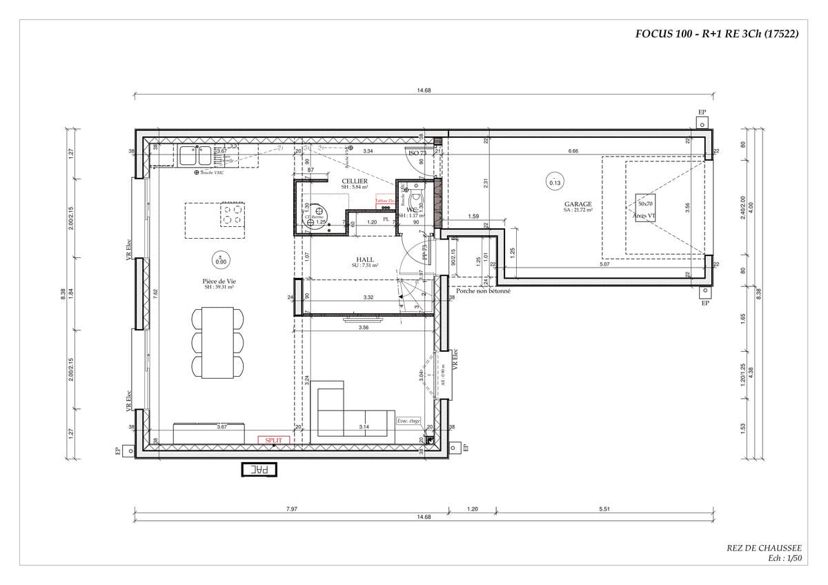 Plan Rez-de-chaussée Hestia Urban