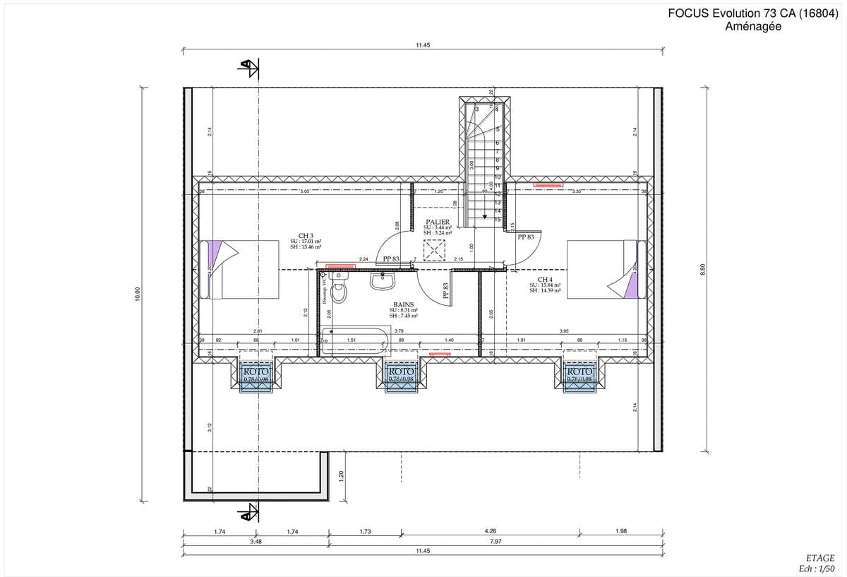 Plan Étage Hestia Evo